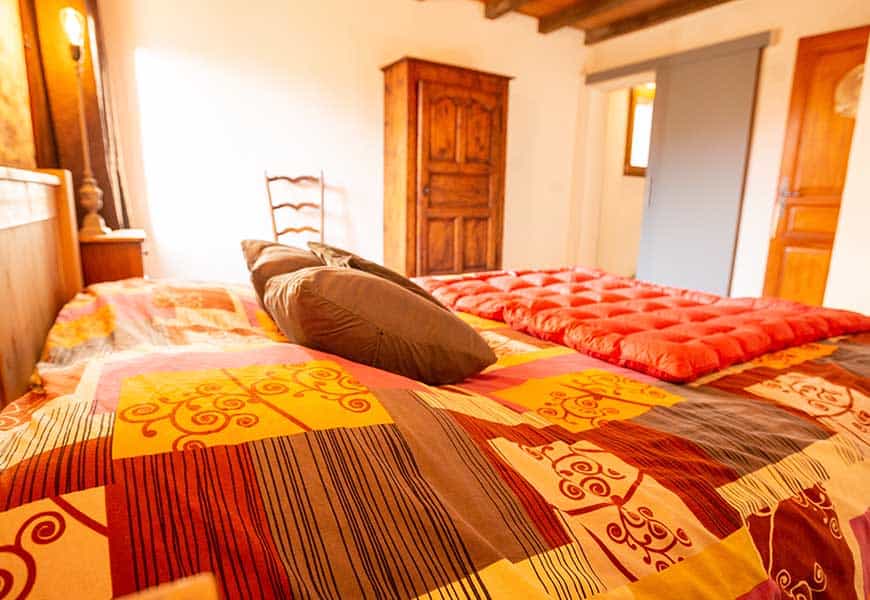 Le lit de la chambre Charline
